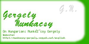 gergely munkacsy business card